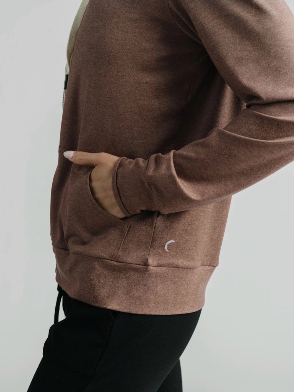 NWT Brown Downtime Zip Hoodie - Picture 4 of 7